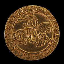 Francesco in Armor on Horseback, Wielding Sword [reverse], 16th century. Creator: Unknown