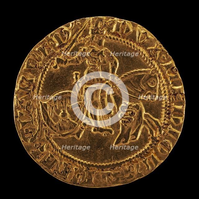 Francesco in Armor on Horseback, Wielding Sword [reverse], 16th century. Creator: Unknown.