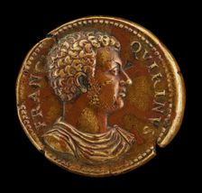 Francesco Querini, died 1563, Venetian Patrician, Poet and Soldier [obverse]. Creator: Giovanni da Cavino