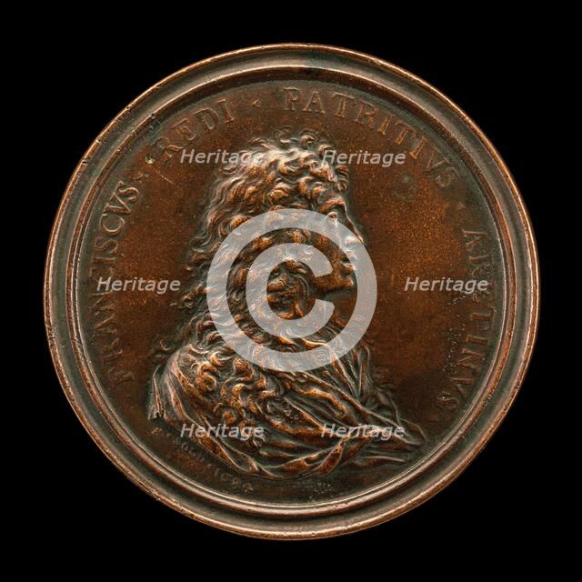 Francesco Redi, 1626-1697, Physician and Scientist [obverse], 1684. Creator: Massimiliano Soldani.