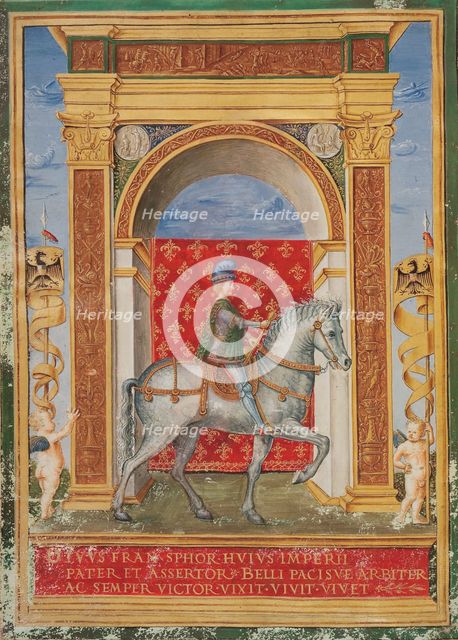 Francesco Sforza om horseback, 1486.