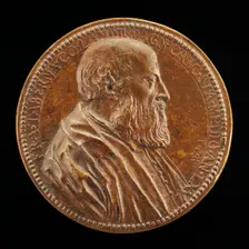 Francesco Taverna, 1488-1560, Count of Landriano, Milanese Jurisconsult [obverse], c. 1554. Creator: Pietro Paolo Galeotti