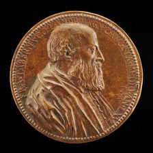 Francesco Taverna, 1488-1560, Count of Landriano, Milanese Jurisconsult [obverse], c. 1554. Creator: Pietro Paolo Galeotti