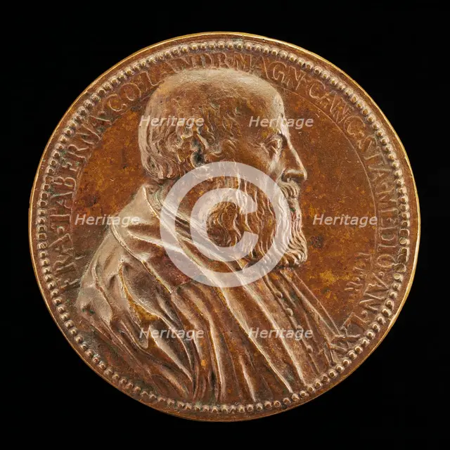 Francesco Taverna, 1488-1560, Count of Landriano, Milanese Jurisconsult [obverse], c. 1554. Creator: Pietro Paolo Galeotti.