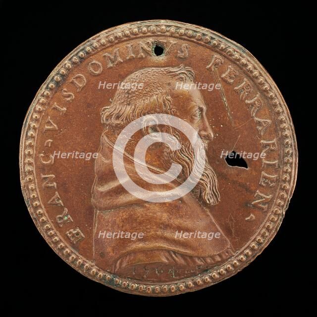 Francesco Visdomini of Ferrara, 1509-1573, Humanist and Hebraist [obverse], 1564. Creator: Pastorino Pastorini.