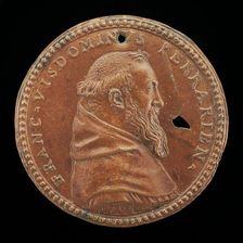 Francesco Visdomini of Ferrara, 1509-1573, Humanist and Hebraist [obverse], 1564. Creator: Pastorino Pastorini
