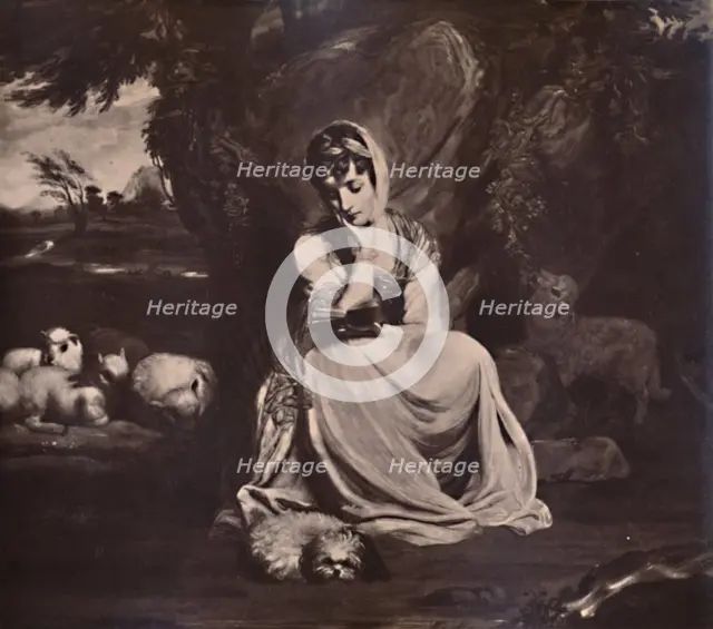 Frances Anne Crewe, Lady Crewe, as St Genevieve, c1773 (1894). Artist: Thomas Watson.