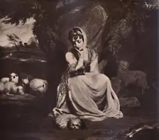 Frances Anne Crewe, Lady Crewe, as St Genevieve, c1773 (1894). Artist: Thomas Watson