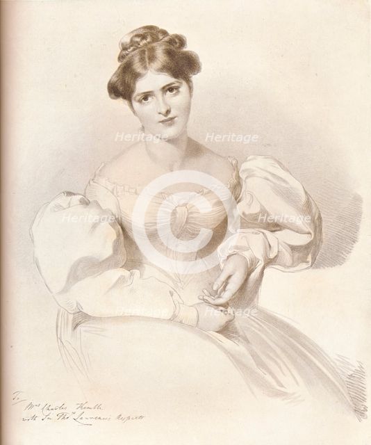 Frances Anne Fanny Kemble, (1809-1893), British actress, c1829, (1909). Artist: Richard James Lane