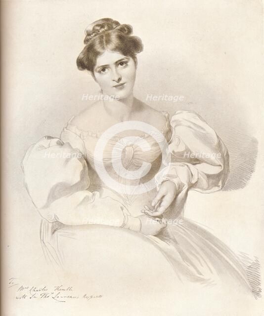 Frances Anne Fanny Kemble, (1809-1893), British actress, c1829, (1909). Artist: Richard James Lane
