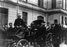 Frances Benjamin Johnston in carriage, in Constantinople, n.d.. Creator: Unknown