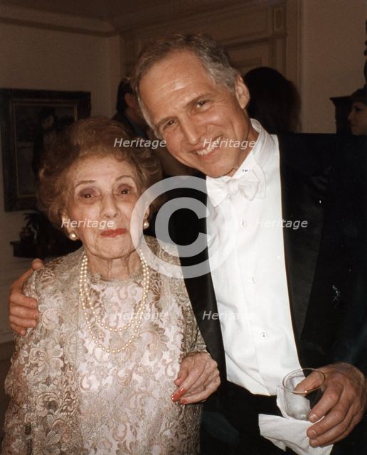 Frances Gershwin (sister of George Gershwin) and her son, Leopold Godowsky III, New York, July 1998. Creators: George Gershwin, Unknown.