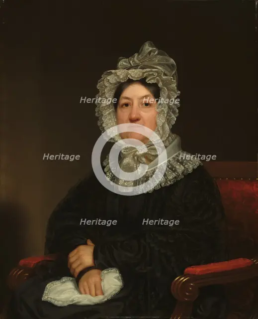 Frances Ludlum Morris (Mrs. Robert Morris) (?), 1838. Creator: Frederick R. Spencer.