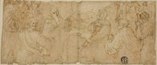 Franciscan Saints in Adoration, n.d. Creator: Unknown