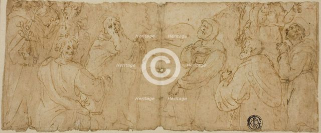 Franciscan Saints in Adoration, n.d. Creator: Unknown.