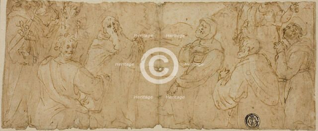 Franciscan Saints in Adoration, n.d. Creator: Unknown.