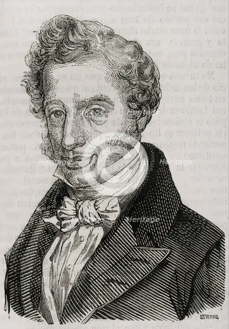Francisco Martínez de la Rosa, (1787-1862), Spanish statesman and dramatist, 1853. Creator: José Severini.