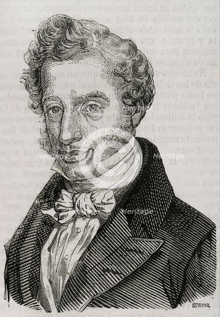 Francisco Martínez de la Rosa, (1787-1862), Spanish statesman and dramatist, 1853. Creator: José Severini.