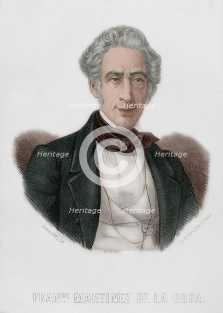 Francisco Martínez de la Rosa, (1787-1862), Spanish statesman and dramatist, 1869.  Creator: Santiago Llanta.