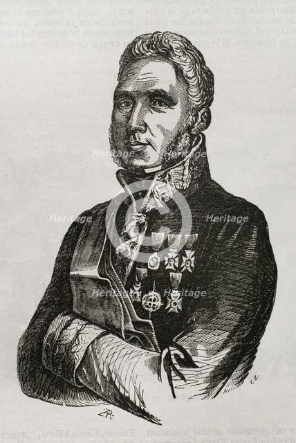 Francisco Espoz y Mina, (1781-1836), Spanish leader of the guerrillas of Navarre..., 1853. Creator: Unknown.