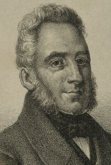 Francisco Espoz y Mina (1781-1836), Spanish military, 1868. Detail. Creator: Jose Cuevas