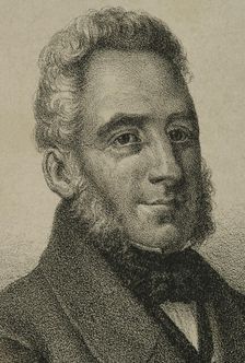 Francisco Espoz y Mina (1781-1836), Spanish military, 1868. Detail. Creator: Jose Cuevas