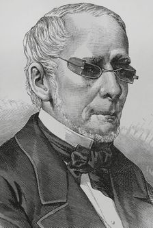 Francisco Javier Zaldúa, Colombian lawyer and politician, member of the Colombian Liberal Party,1883 Creator: Arturo Carretero y Sánchez