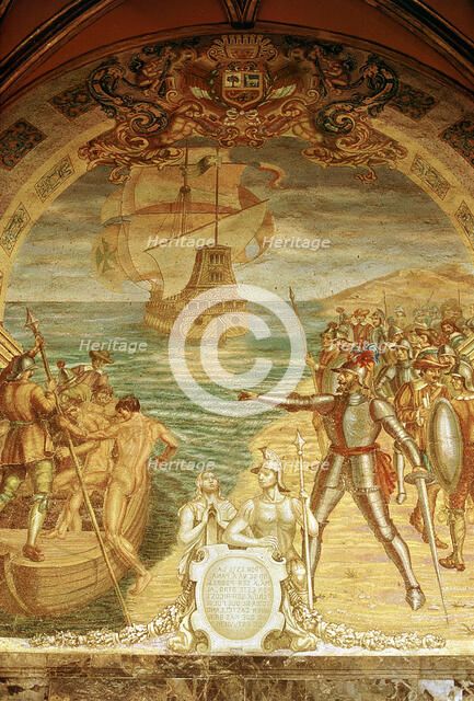 Francisco Pizarro (c1478-1541), Spanish conquistador. Artist: Unknown