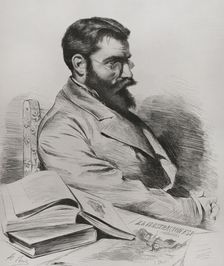 Francisco Pradilla y Ortiz (1848-1921), Spanish painter, 1878. Creator: Alfredo Perea