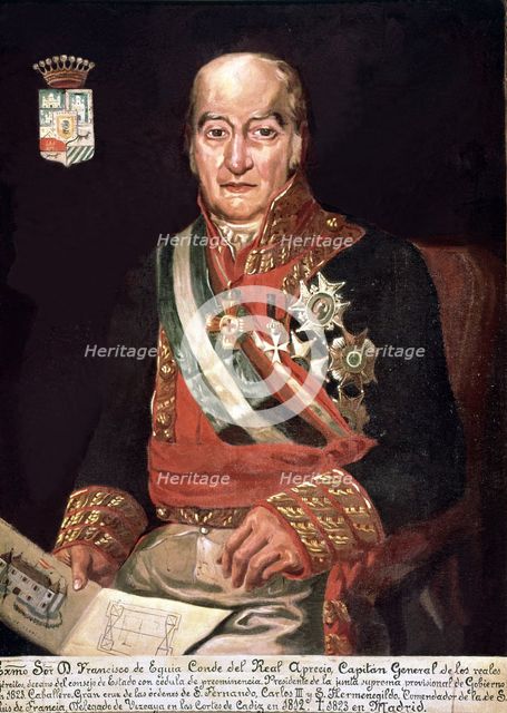 Francisco Ramón de Eguia (1750-1827), Spanish general and minister, who abolished the Constitutio…