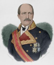 Francisco Serrano y Domínguez, (1810-1885), 1st Duke of la Torre, Grandee of Spain..., 1869. Creator: Santiago Llanta