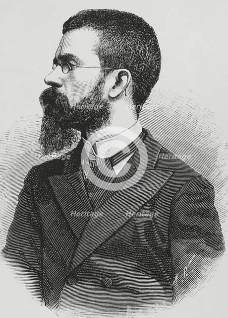 Francisco Tárrega, (1852-1909), Spanish composer and guitarist, 1883. Creator: Unknown.