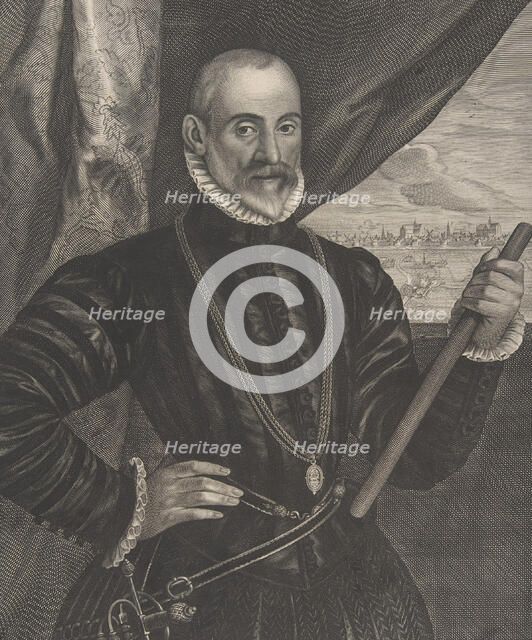 Francisco Valdes, Spanish Commander, from the series Quatuor Personae..., 1649. Creator: Pieter Soutman.