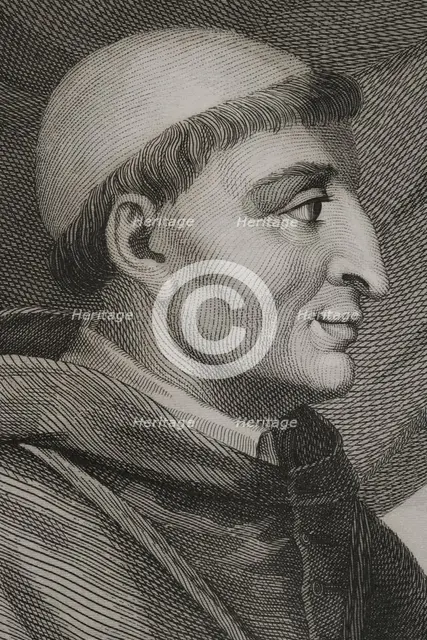Francisco Ximénez de Cisneros, known as Cardinal Cisneros (1436-1517), 1853.  Creator: Antonio Roca Sallent.