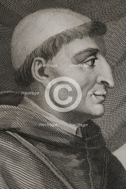 Francisco Ximénez de Cisneros, known as Cardinal Cisneros (1436-1517), 1853.  Creator: Antonio Roca Sallent.