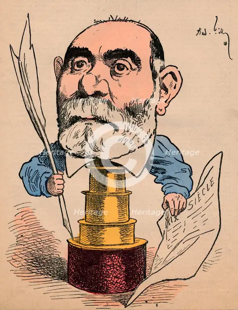 'Francisque Sarcey', c1880. Creator: Andre Gill.