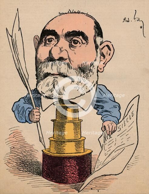 'Francisque Sarcey', c1880. Creator: Andre Gill.