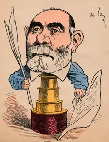 Francisque Sarcey c1880. Creator: Andre Gill