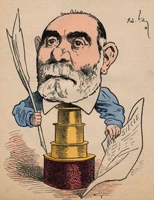 Francisque Sarcey c1880. Creator: Andre Gill