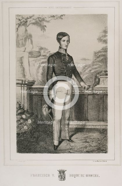 Francis V, (1819-1875), Duke of Modena and Reggio, (1846-1859), 1852.  Creator: Adolfo Martinez.