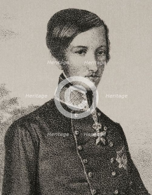 Francis V, (1819-1875), Duke of Modena and Reggio, (1846-1859), 1852. Detail. Creator: Adolfo Martinez.