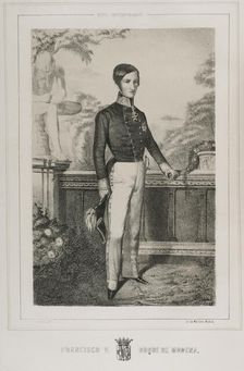Francis V, (1819-1875), Duke of Modena and Reggio, (1846-1859), 1852. Creator: Adolfo Martinez