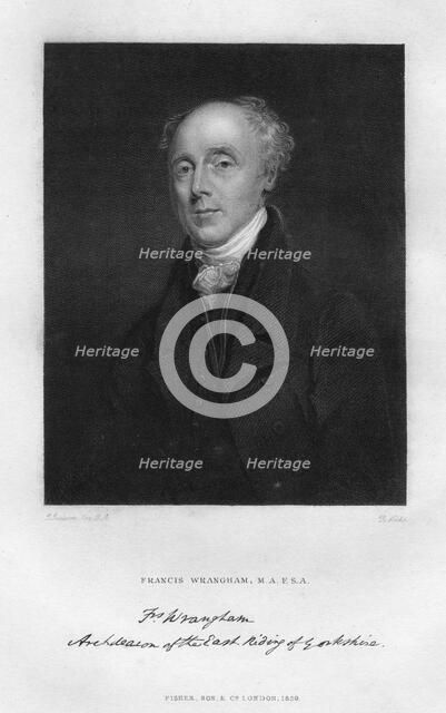 Francis Wrangham (1769-1842), British classical scholar, 1829.Artist: R Hicks