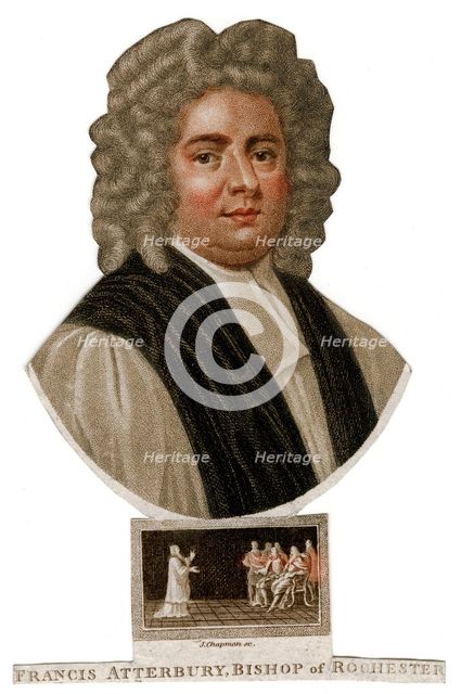 Francis Atterbury, Bishop of Rochester, 18th century.Artist: J Chapman