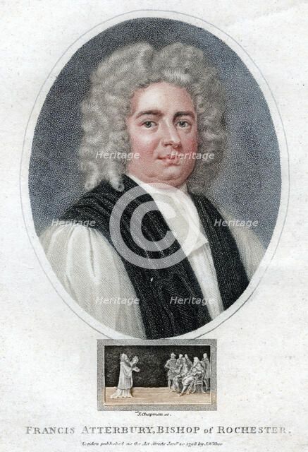 'Francis Atterbury', English man of letters, politician and bishop, 1798.Artist: J Chapman