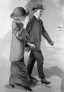 Francis B. Sayre with Jessie Wilson, 1914. Creator: Harris & Ewing