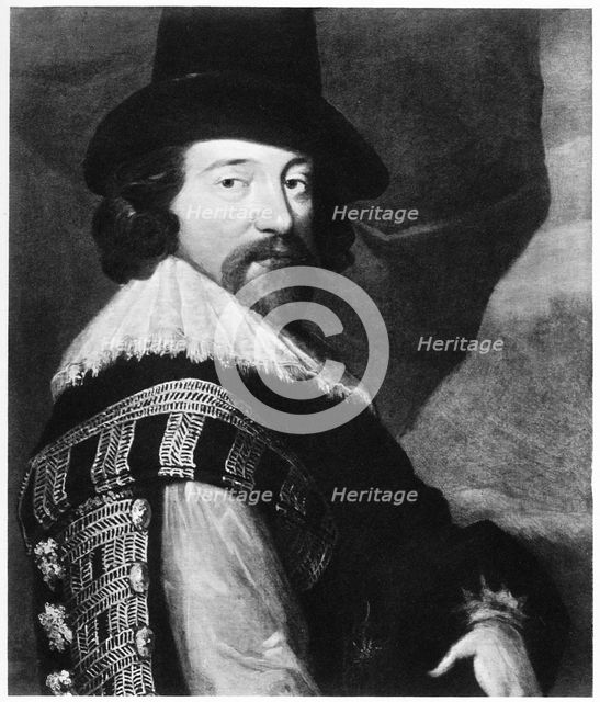 Francis Bacon, 1st Viscount St Albans, English philosopher, statesman and essayist, 19t Artist: Unknown