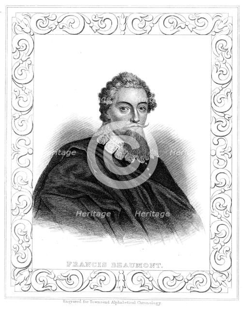 Francis Beaumont (1584-1616), English playwright and poet. Artist: Unknown