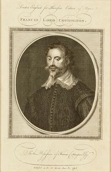 Francis Cottington, 1st Baron Cottington (1579-1652), 1780s. Creator: Goldar, Jabez (1729-1795)