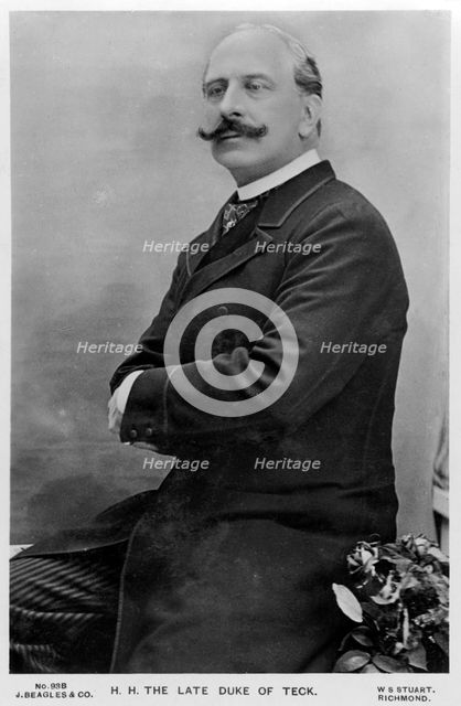 Francis, Duke of Teck, c1895.Artist: WS Stuart